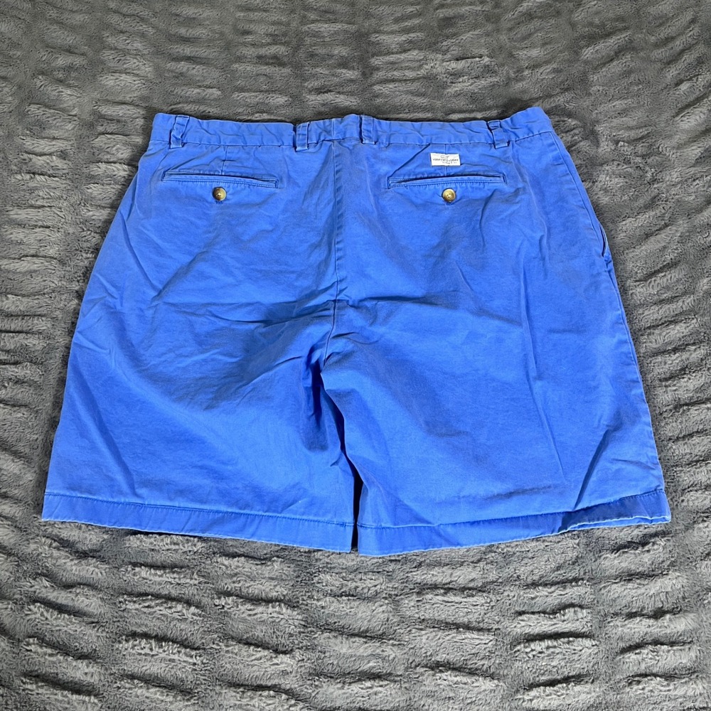 Vineyard Vines Mens Size 40 Blue Cotton Stretch Flat Front Chino Shorts AP964 - Picture 2 of 8